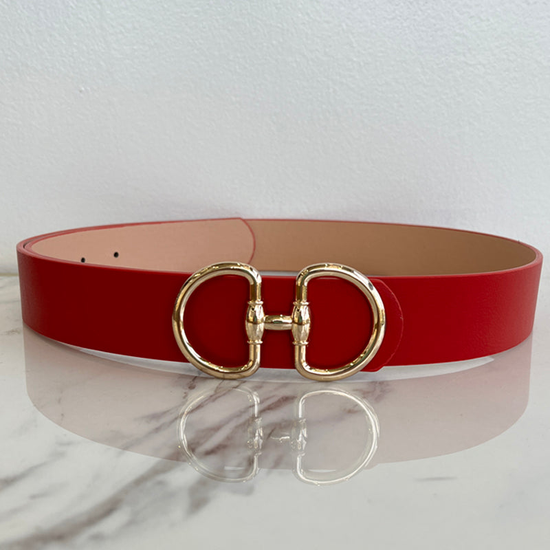 Gold Detail Red Belt