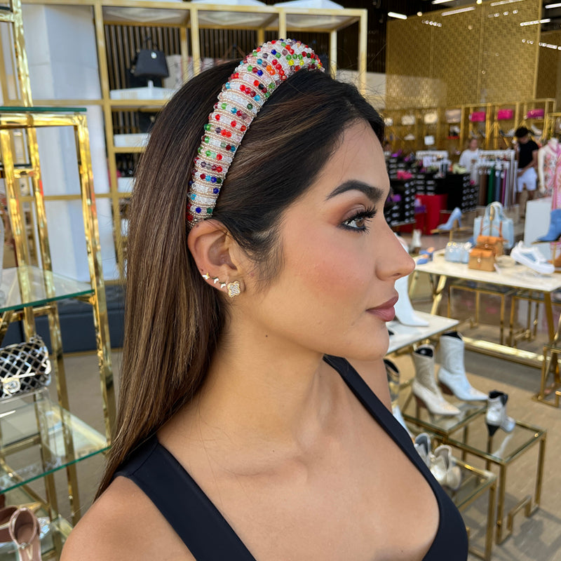 Multi Color Studded Headband