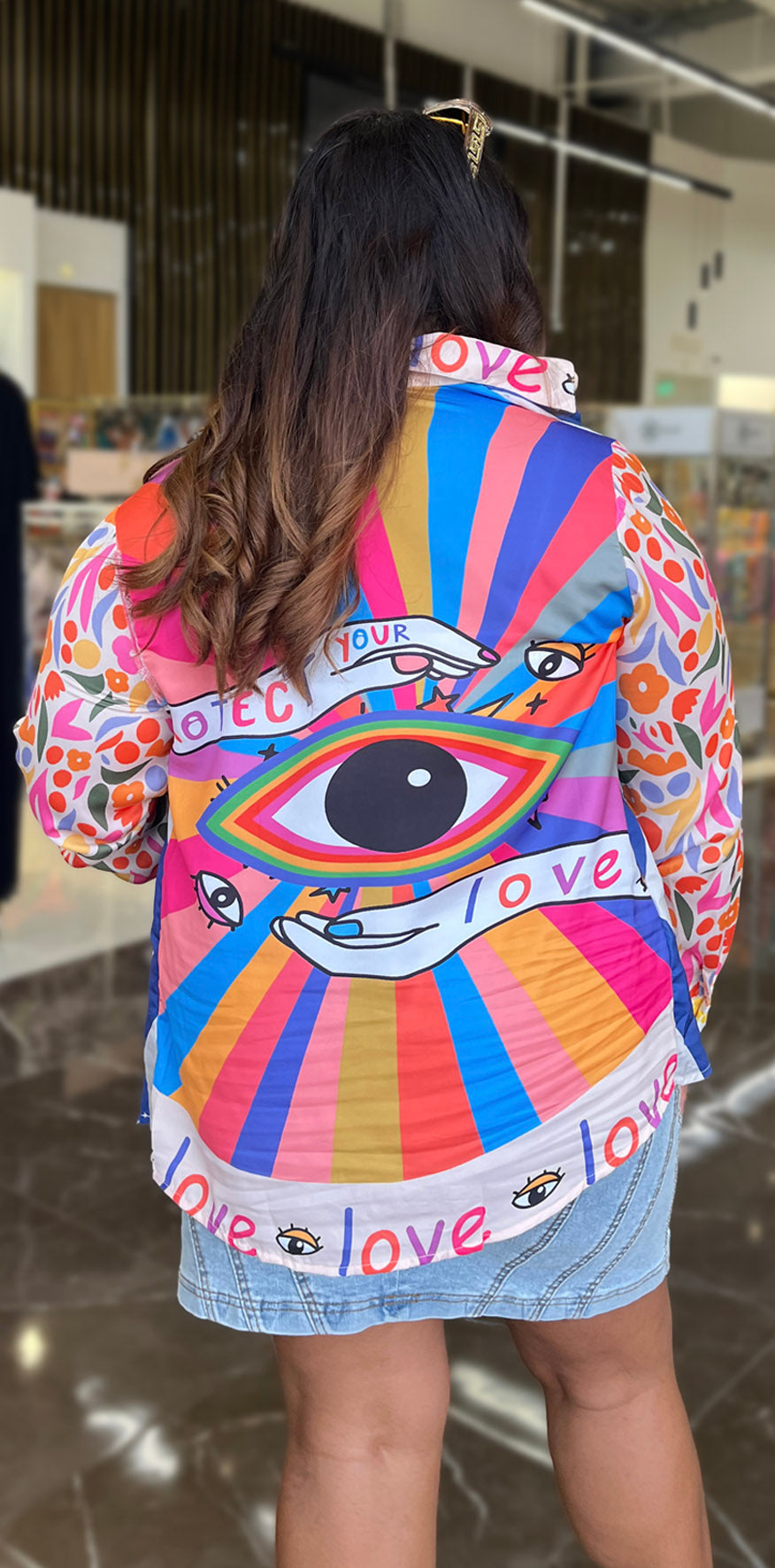Multi Color Silky Shirt