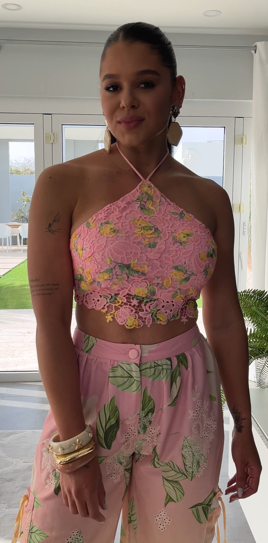 Floral Pink Top