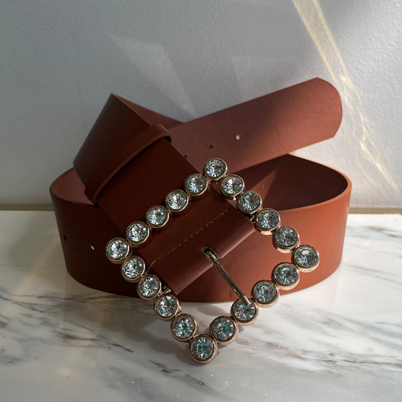 Tan Studded Belt