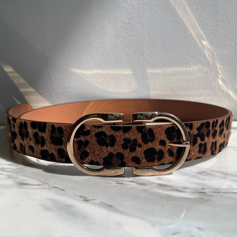 Leopard Print Belt