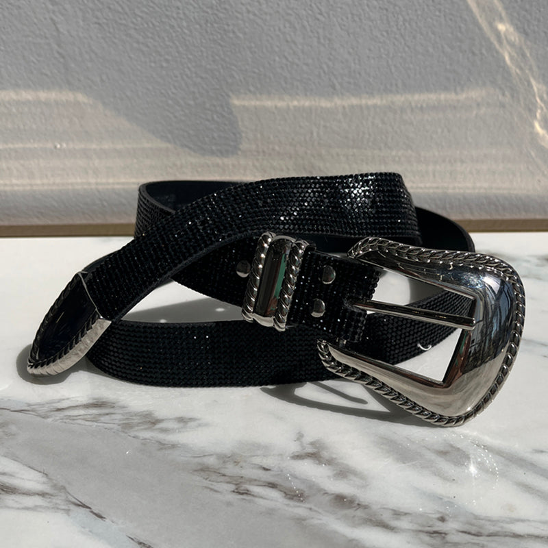 Black Studded Belt