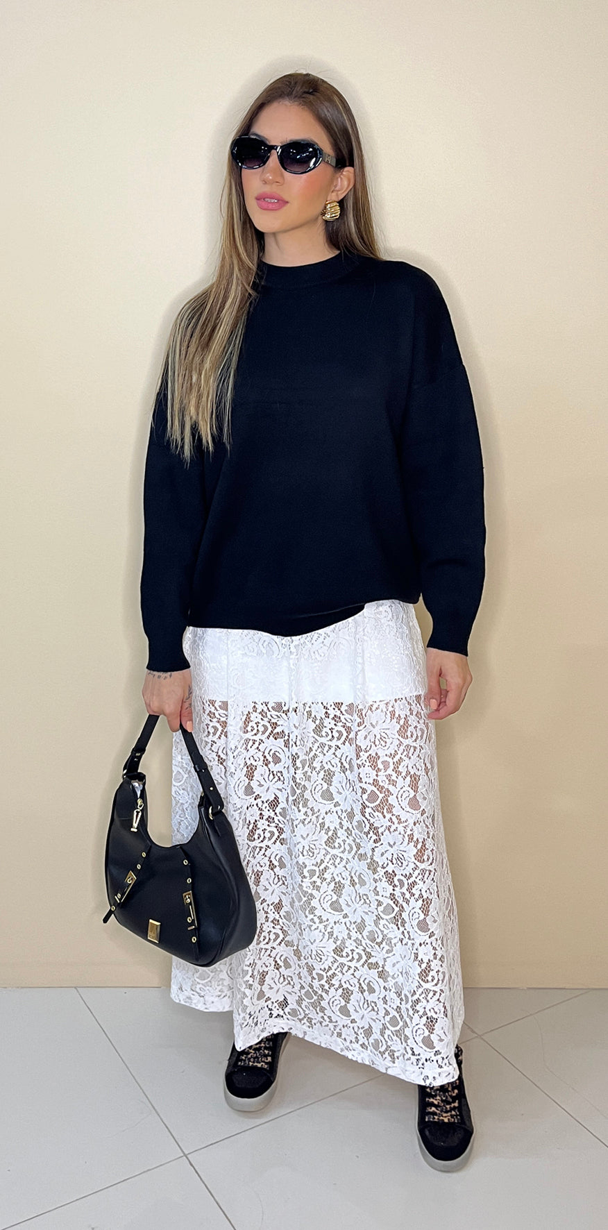 White Lace Skirt