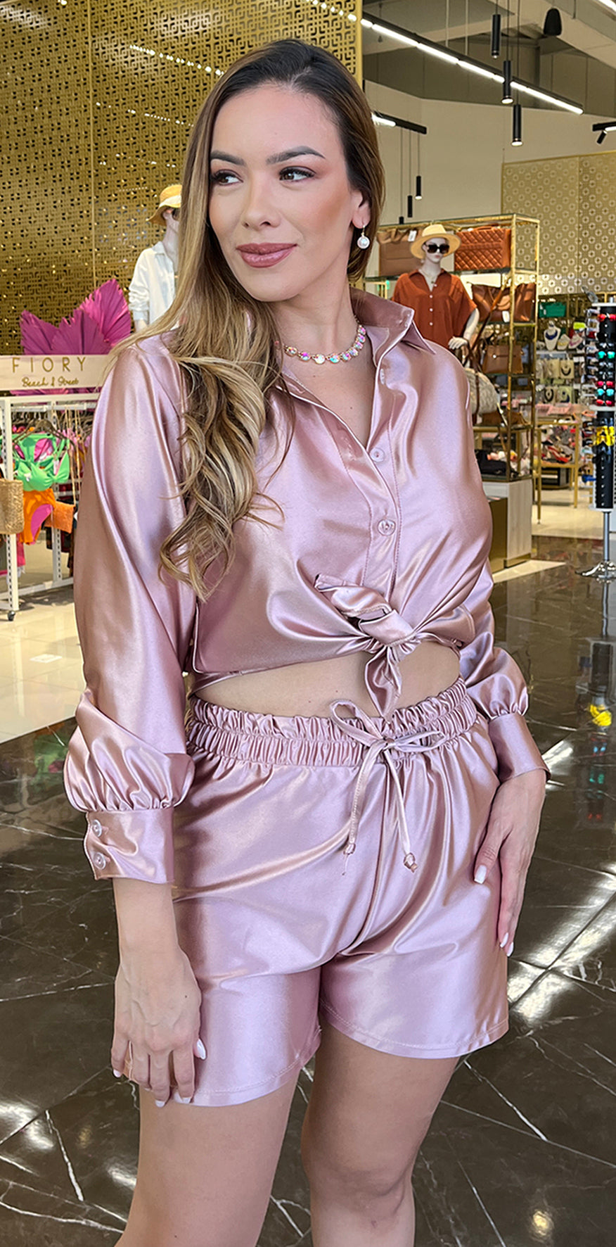 Silky Pink Blouse