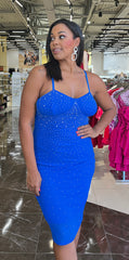 Blue Studded Dress