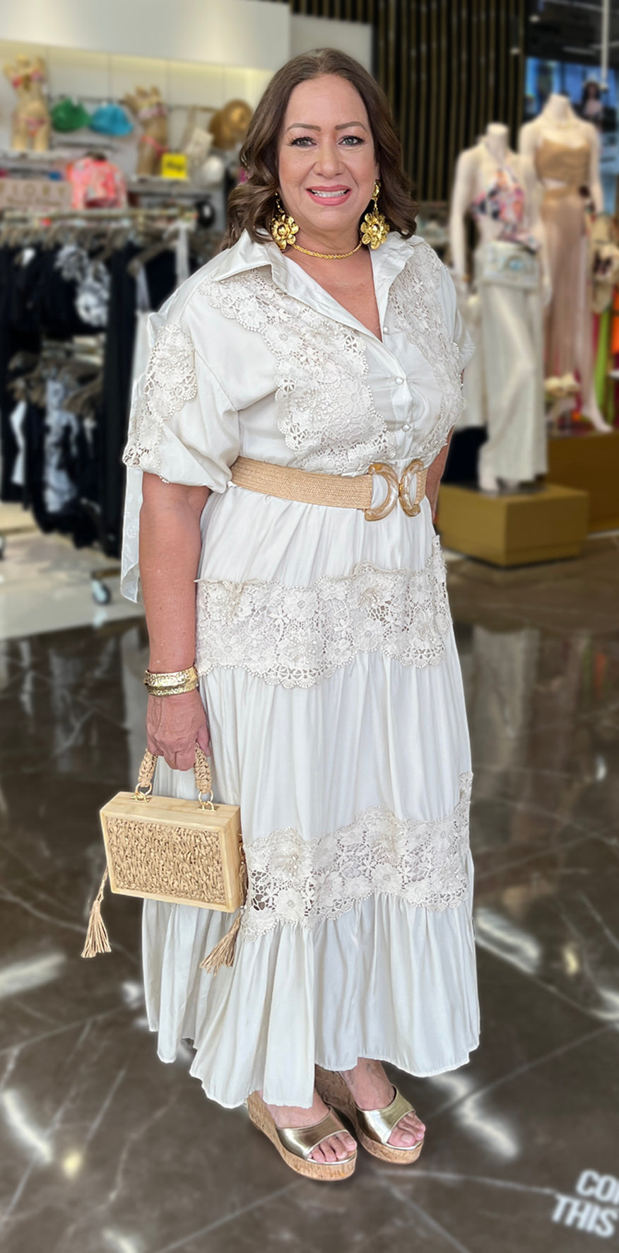 Beige Dress