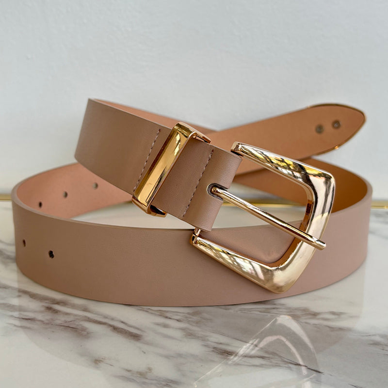 Beige and Gold Belt