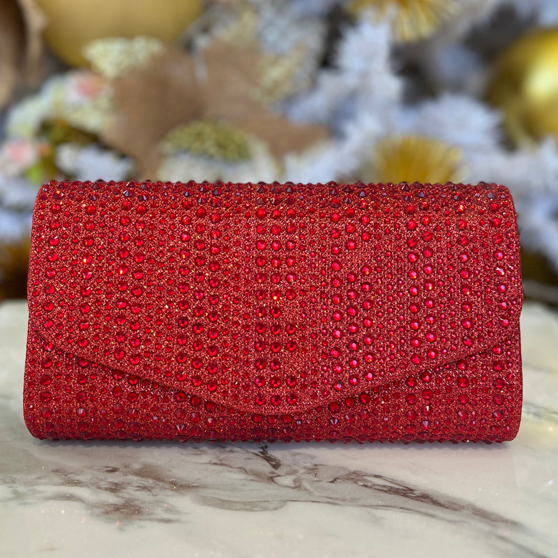 Red Studs Clutch