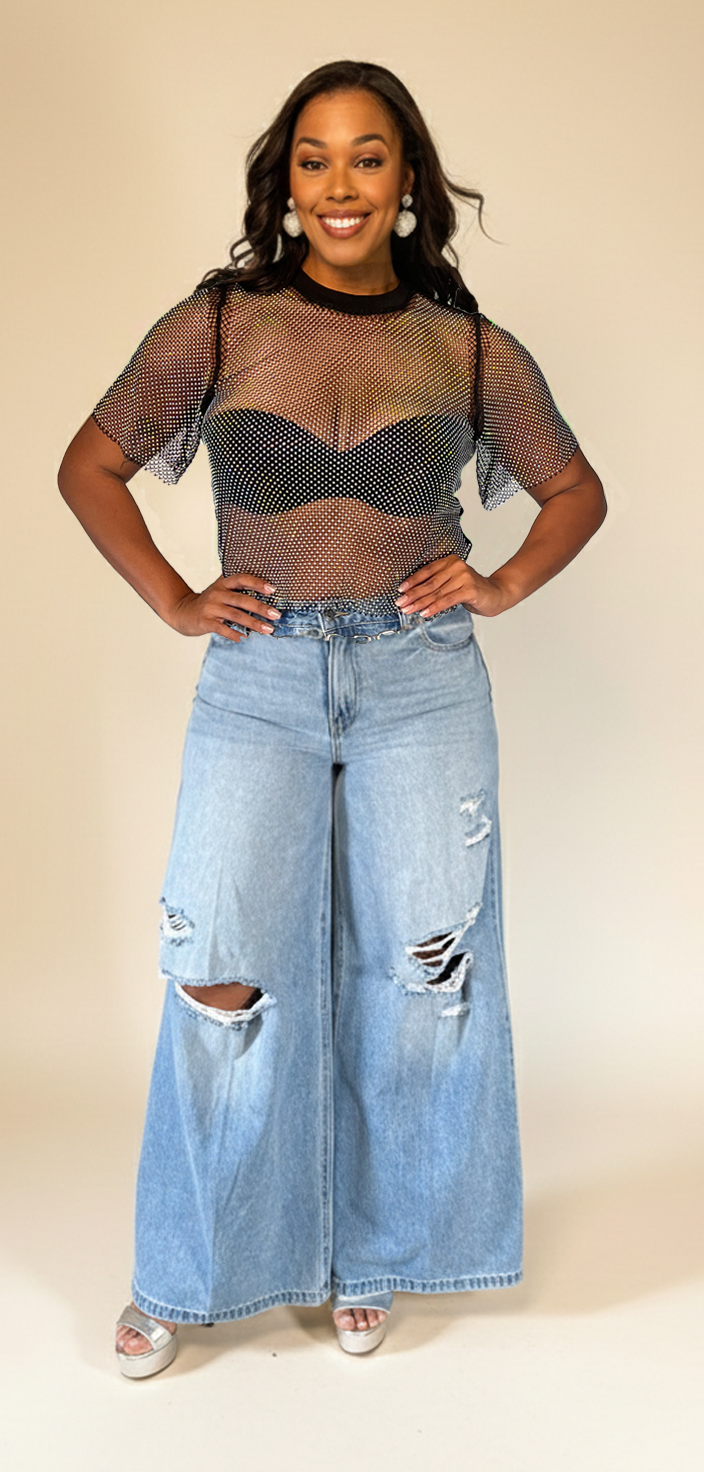 Light Wash Ripped Jeans