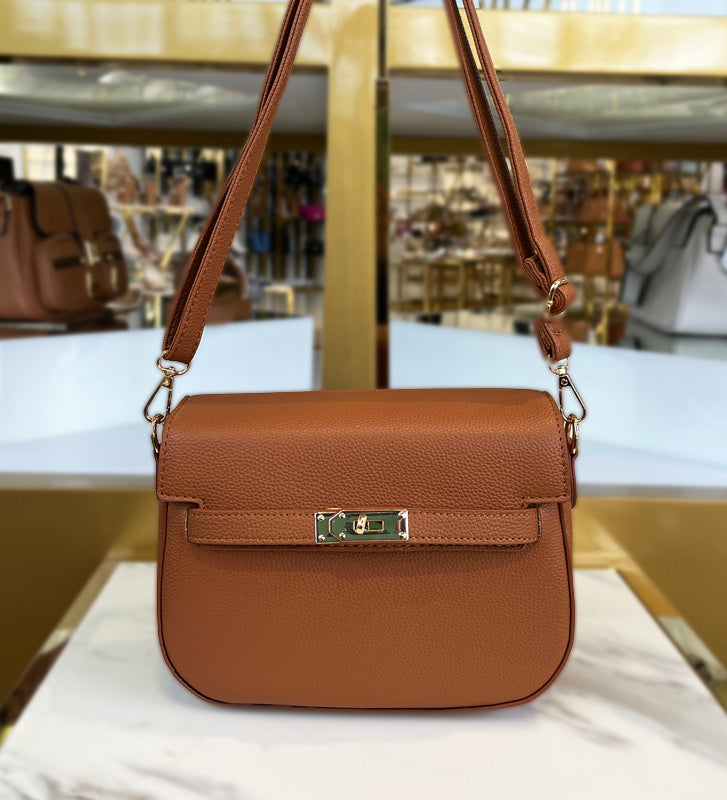 Tan Strapped Purse