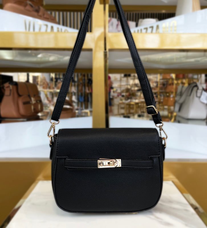 Black Strapped Purse