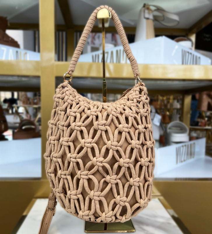 Tan Bucket Handbag