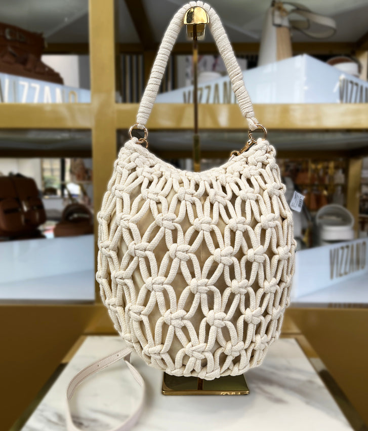 Creme Bucket Handbag