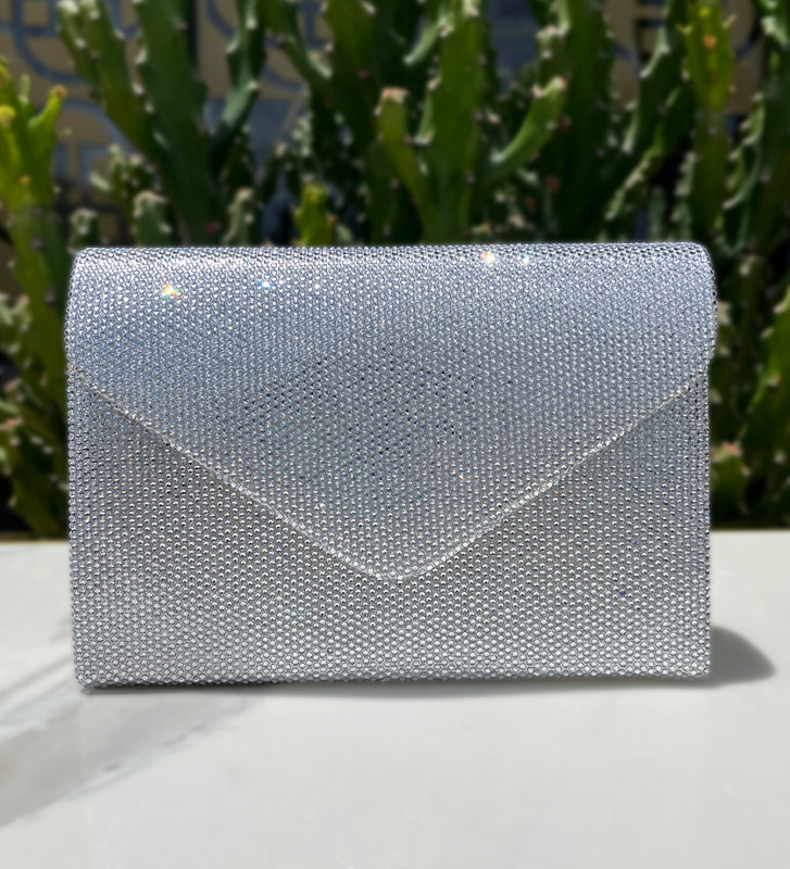 Silver Studded Envelope Bag