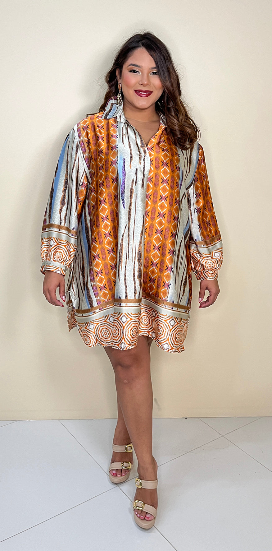 Silky Multi Print Shirt