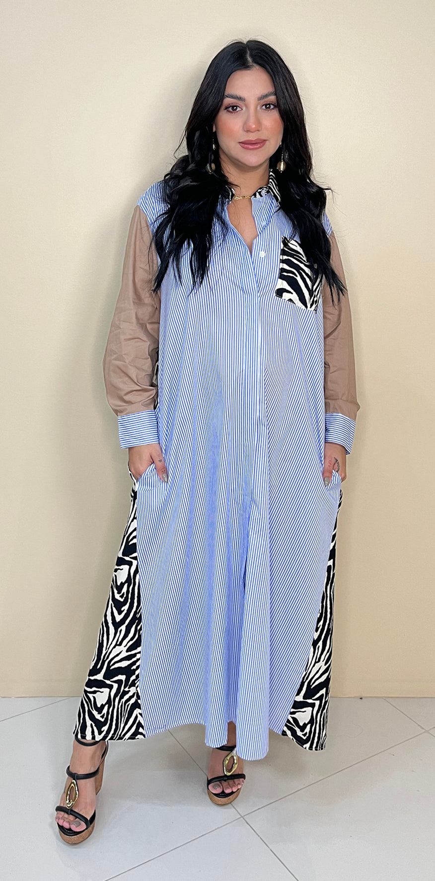 Blue Stripes Dress