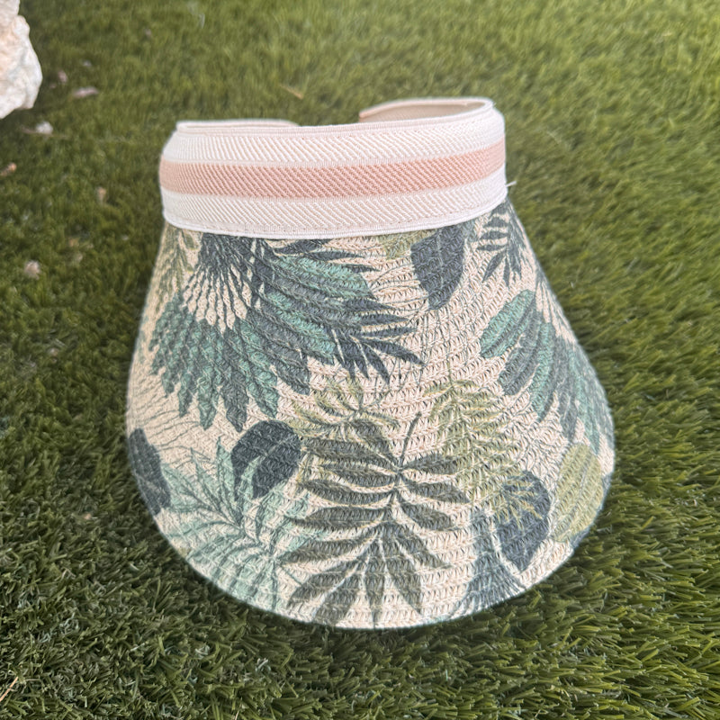Tropical Print Visor Hat
