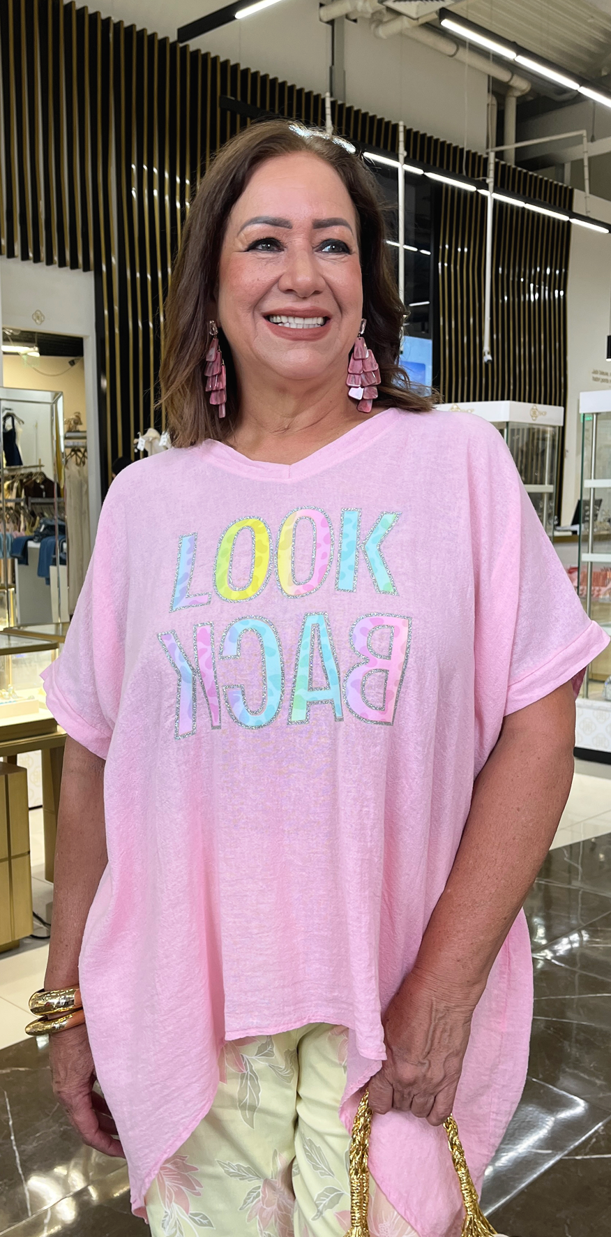 Text Print Blouse