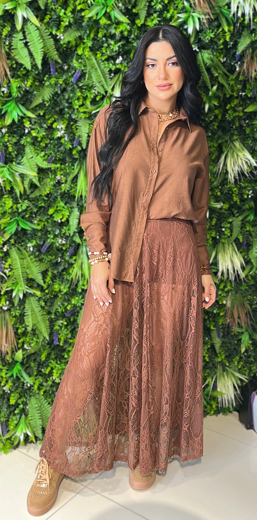 Brown Lino Shirt