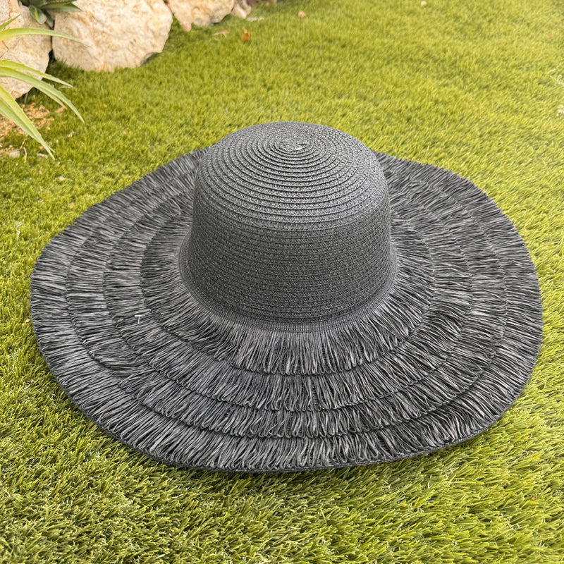Black Fringe Hat