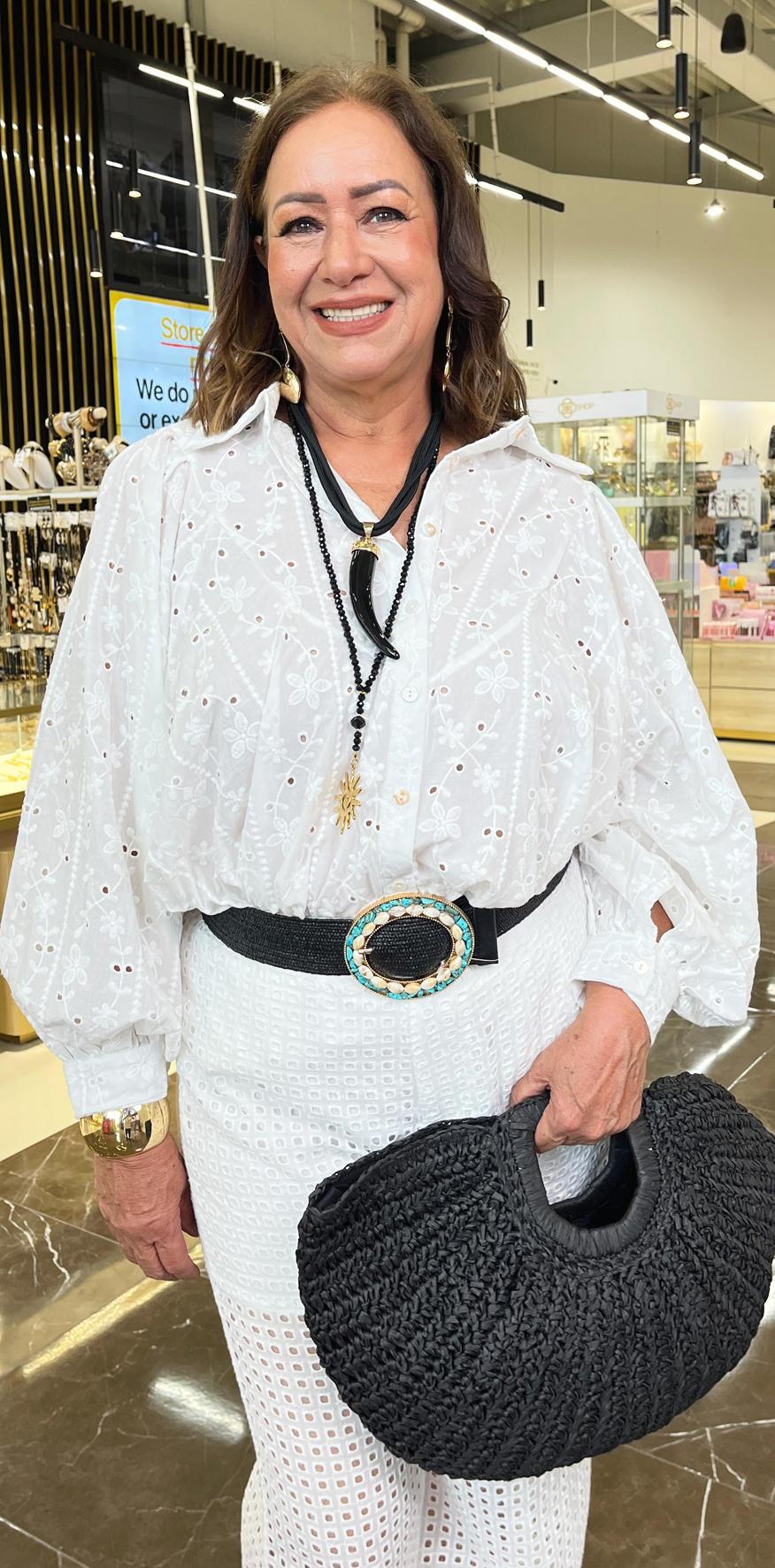 White Eyelet Blouse