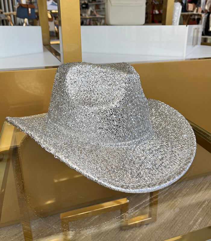 Silver Glitter Hat