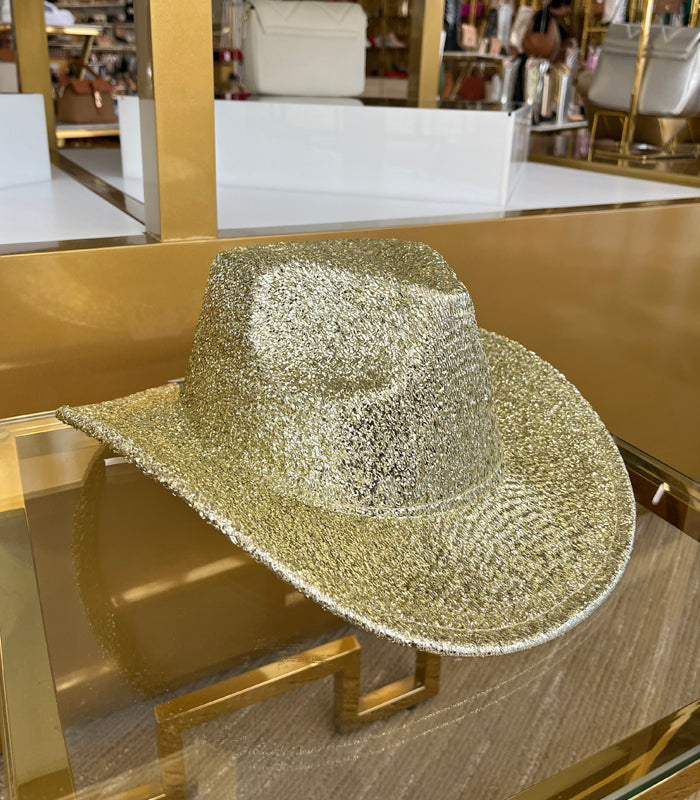Gold Glitter Hat
