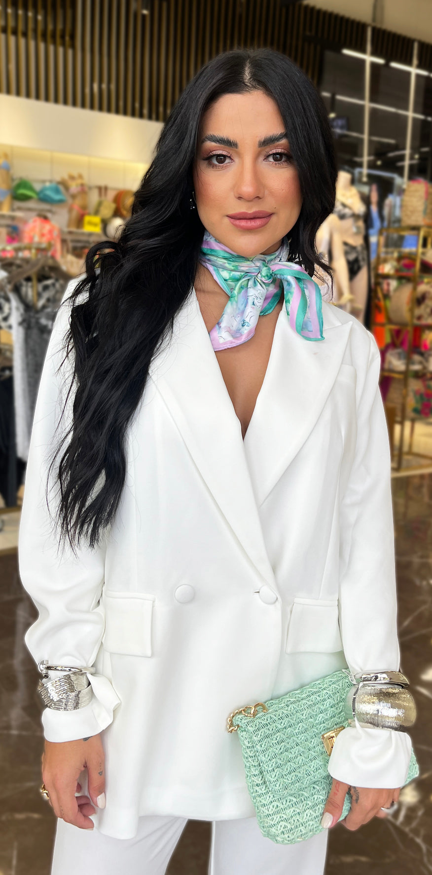 White Oversized Blazer