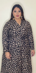 graphic print mini dress with gold chains