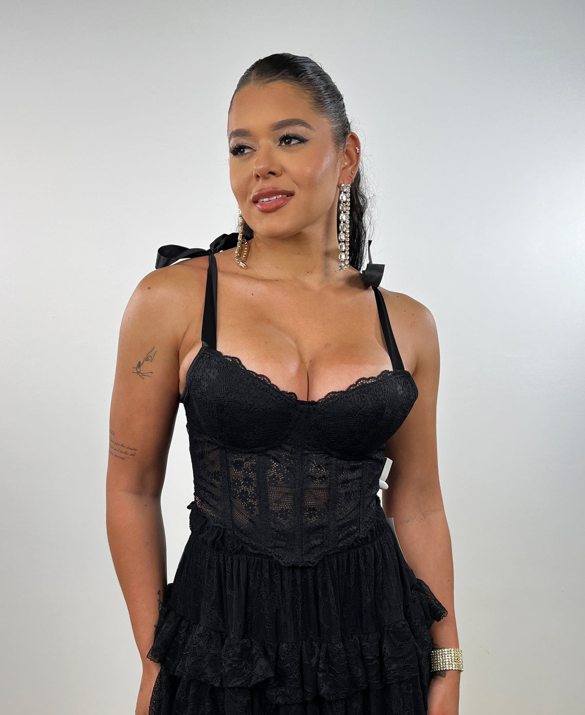 Black Tied Corset Top