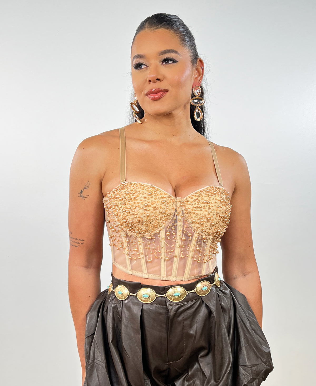 Studded Corset Top