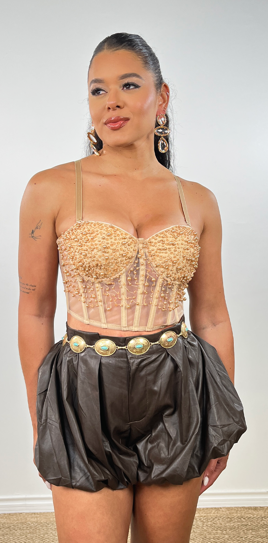 Studded Corset Top