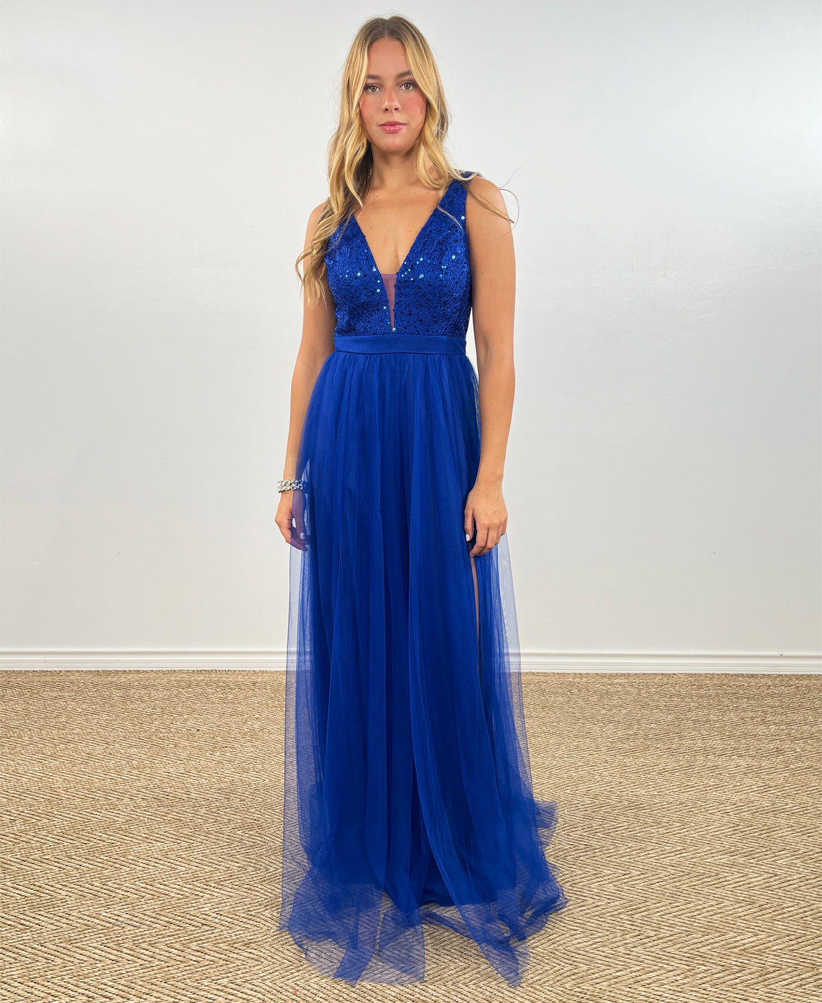 Royal Blue Sequin Dress
