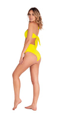 Yellow Strappy Swimsuit