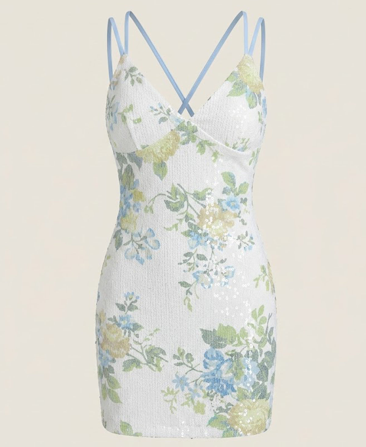Pastel Floral Mini Dress