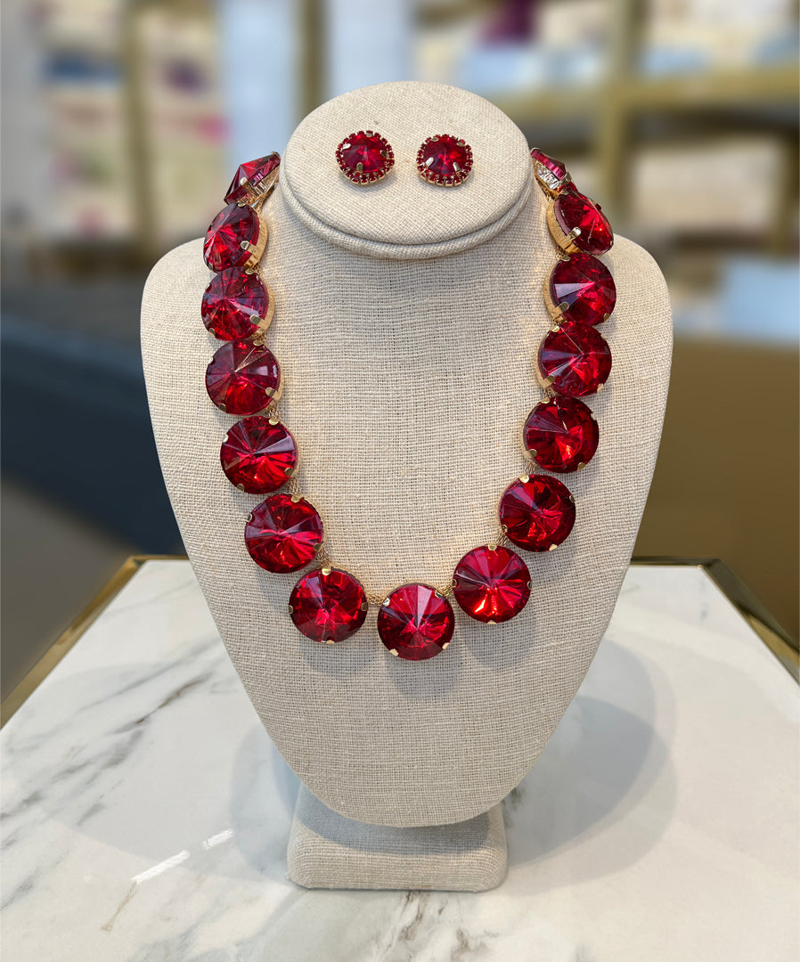 Red Necklaces & Earrings